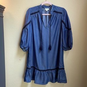 Juniors dark chambray dress size S. EUC. Smoke free home.